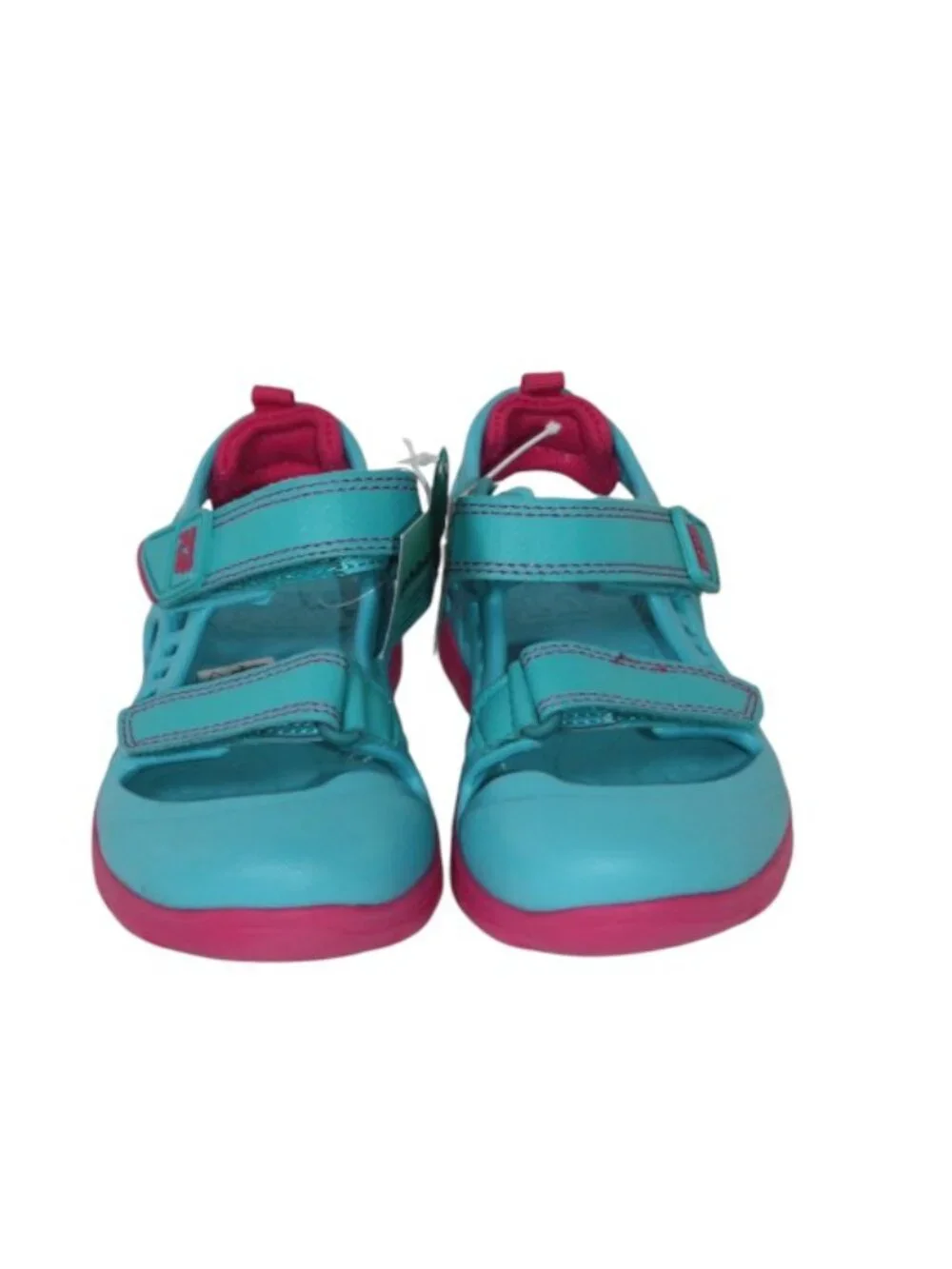 NWT Stride rite 'Made to Play' Blue & Pink Velcro Closed Toe Sandal Size 11